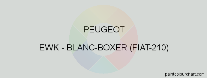Peugeot paint EWK Blanc-boxer (fiat-210)