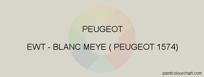 Peugeot paint EWT Blanc Meye ( Peugeot 1574)