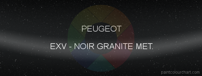 Peugeot paint EXV Noir Granite Met.