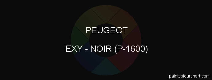 Peugeot paint EXY Noir (p-1600)