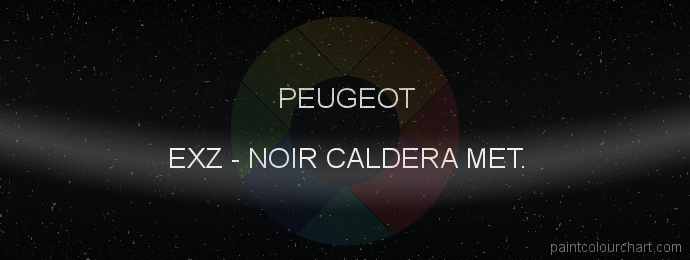 Peugeot paint EXZ Noir Caldera Met.