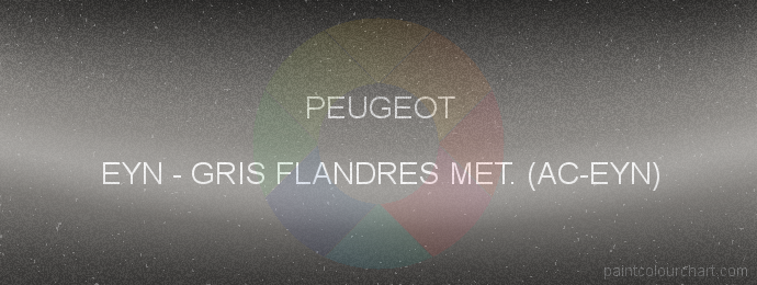 Peugeot paint EYN Gris Flandres Met. (ac-eyn)