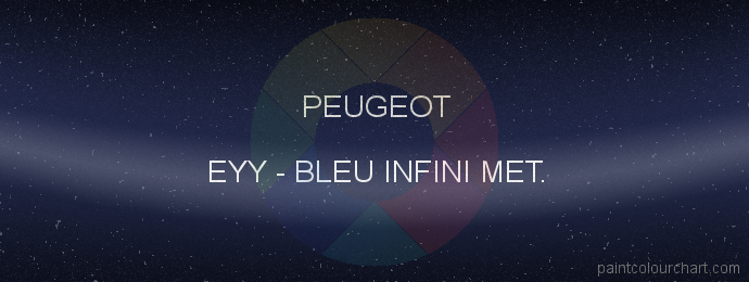 Peugeot paint EYY Bleu Infini Met.