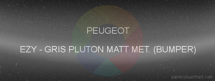 Peugeot paint EZY Gris Pluton Matt Met. (bumper)