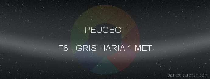 Peugeot paint F6 Gris Haria 1 Met.
