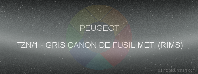 Peugeot paint FZN/1 Gris Canon De Fusil Met. (rims)