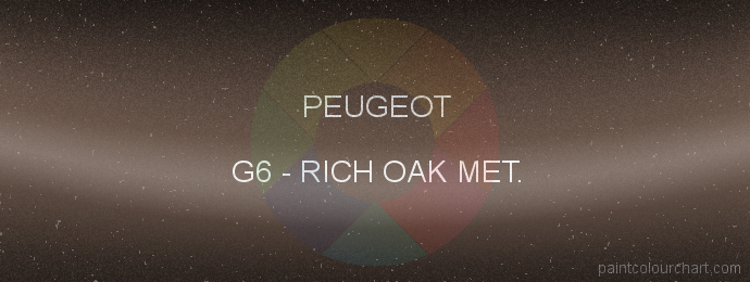 Peugeot paint G6 Rich Oak Met.