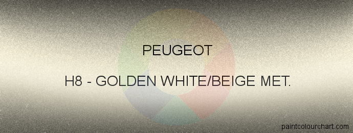 Peugeot paint H8 Golden White/beige Met.