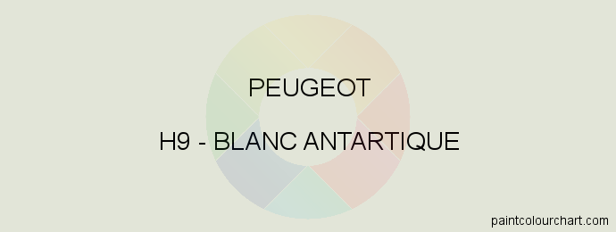 Peugeot paint H9 Blanc Antartique