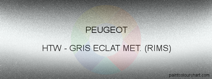 Peugeot paint HTW Gris Eclat Met. (rims)