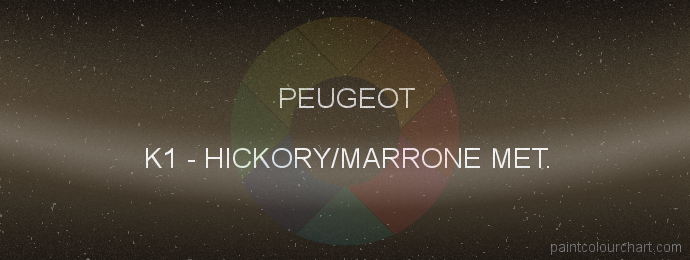 Peugeot paint K1 Hickory/marrone Met.