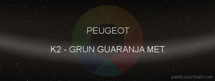 Peugeot paint K2 Grun Guaranja Met.