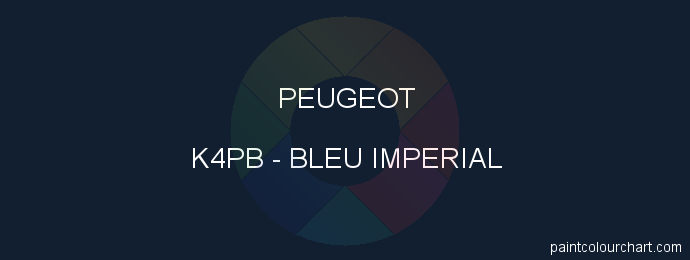Peugeot paint K4PB Bleu Imperial