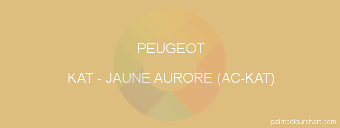 Peugeot paint KAT Jaune Aurore (ac-kat)