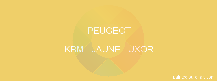 Peugeot paint KBM Jaune Luxor