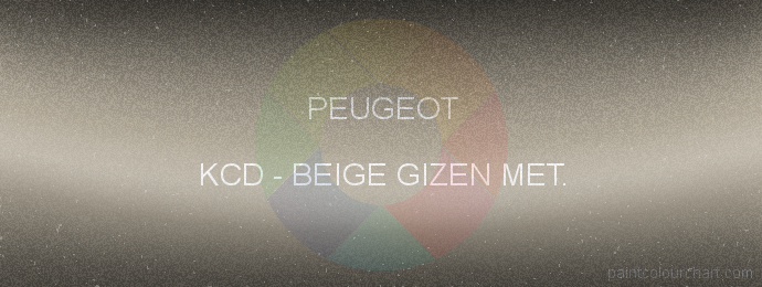 Peugeot paint KCD Beige Gizen Met.