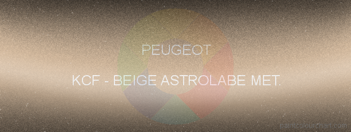 Peugeot paint KCF Beige Astrolabe Met.