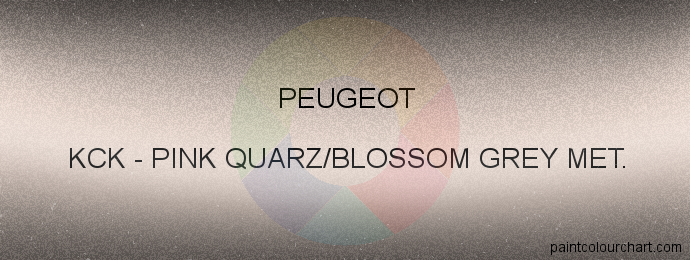 Peugeot paint KCK Pink Quarz/blossom Grey Met.