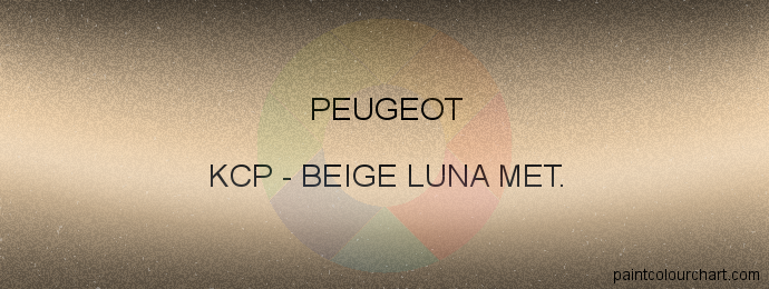 Peugeot paint KCP Beige Luna Met.