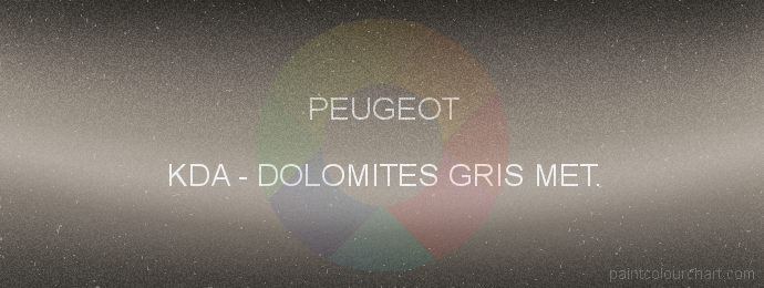 Peugeot paint KDA Dolomites Gris Met.