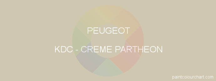 Peugeot paint KDC Creme Partheon