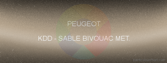 Peugeot paint KDD Sable Bivouac Met.