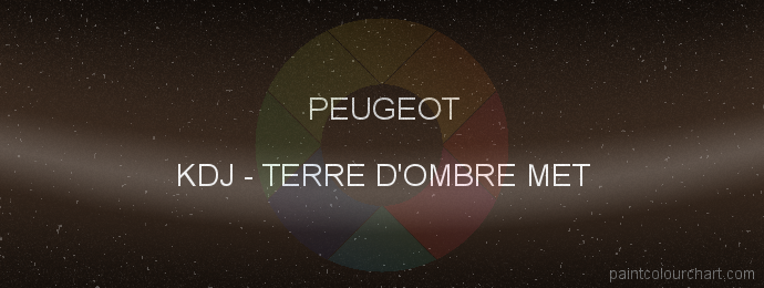 Peugeot paint KDJ Terre D'ombre Met