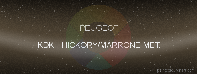 Peugeot paint KDK Hickory/marrone Met.