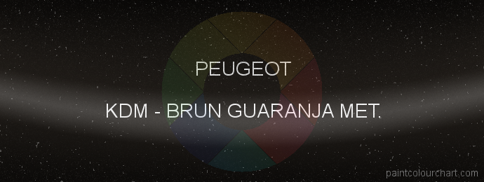 Peugeot paint KDM Brun Guaranja Met.