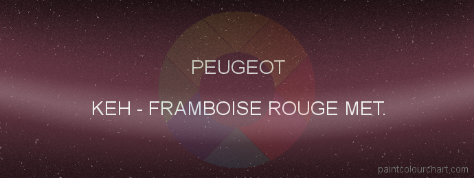 Peugeot paint KEH Framboise Rouge Met.