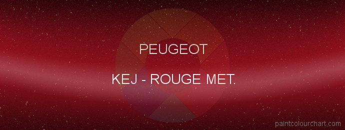 Peugeot paint KEJ Rouge Met.