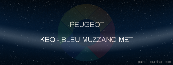 Peugeot paint KEQ Bleu Muzzano Met.