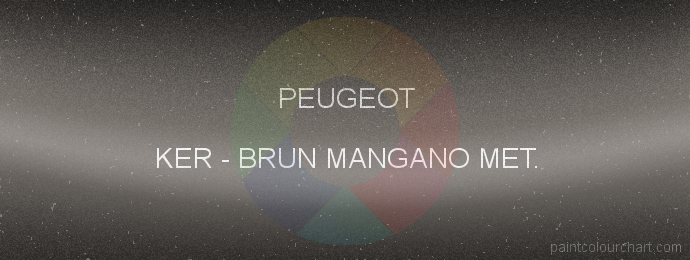 Peugeot paint KER Brun Mangano Met.