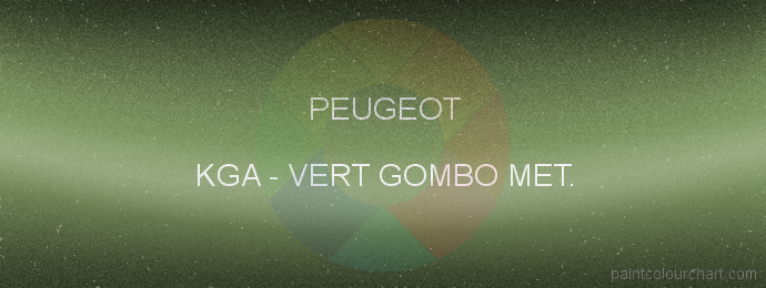 Peugeot paint KGA Vert Gombo Met.