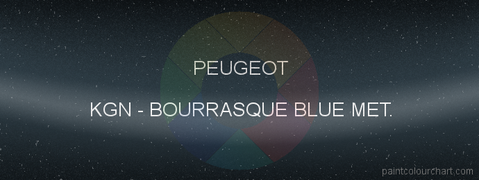 Peugeot paint KGN Bourrasque Blue Met.