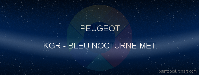 Peugeot paint KGR Bleu Nocturne Met.