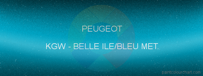Peugeot paint KGW Belle Ile/bleu Met.