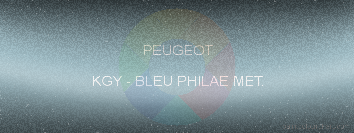Peugeot paint KGY Bleu Philae Met.