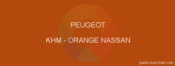 Peugeot paint KHM Orange Nassan