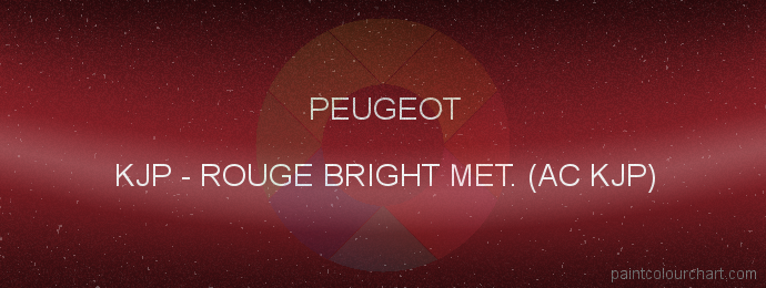 Peugeot paint KJP Rouge Bright Met. (ac Kjp)