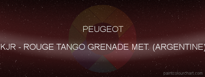 Peugeot paint KJR Rouge Tango Grenade Met. (argentine)
