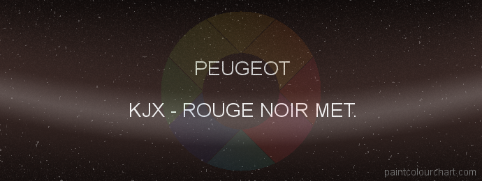 Peugeot paint KJX Rouge Noir Met.