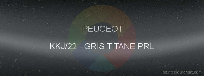 Peugeot paint KKJ/22 Gris Titane Prl.