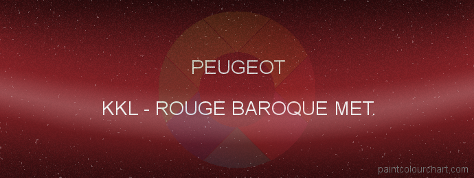 Peugeot paint KKL Rouge Baroque Met.