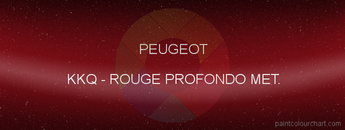 Peugeot paint KKQ Rouge Profondo Met.