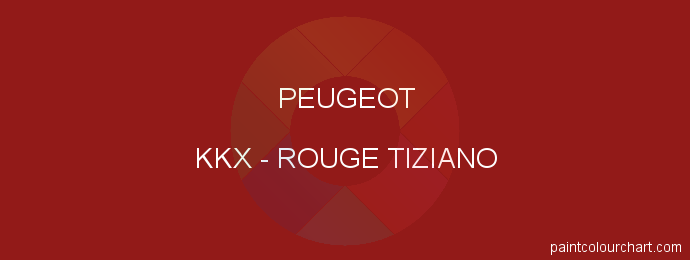 Peugeot paint KKX Rouge Tiziano