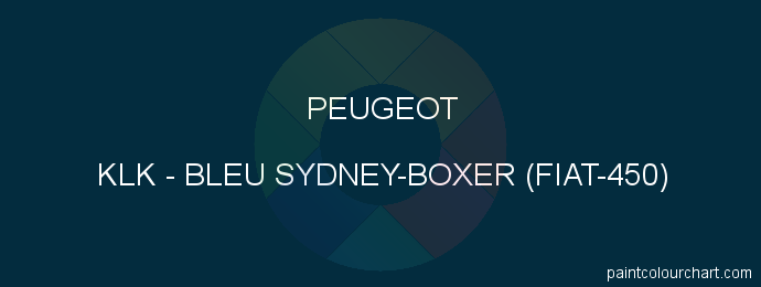 Peugeot paint KLK Bleu Sydney-boxer (fiat-450)