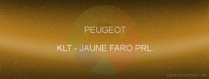 Peugeot paint KLT Jaune Faro Prl.