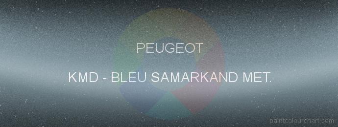Peugeot paint KMD Bleu Samarkand Met.
