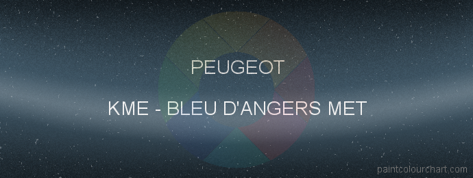 Peugeot paint KME Bleu D'angers Met